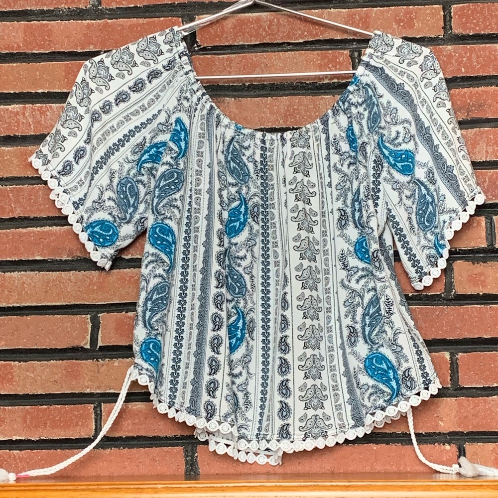 Purple Rain Boho Style Top SZ-L